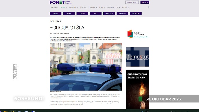 Vesti u 60 sekundi